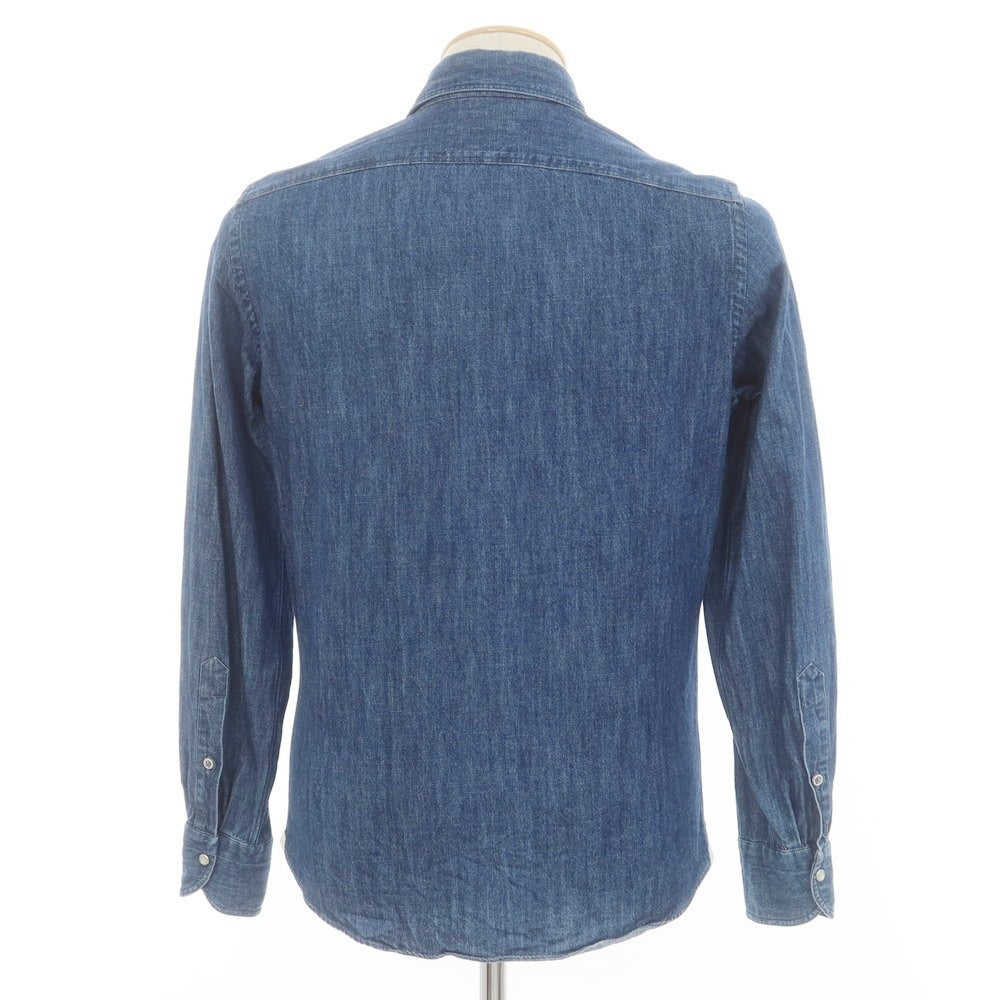 [Used] Giannetto denim western shirt, dark blue [36] [Condition: C] [Men&