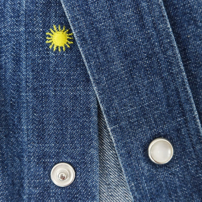 [Used] Giannetto denim western shirt, dark blue [36] [Condition: C] [Men&