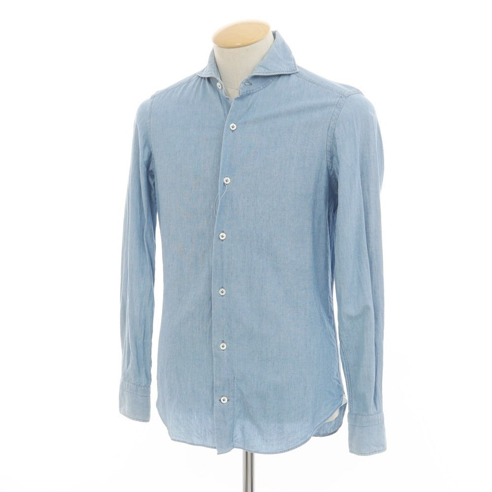 [Used] Giannetto cotton casual shirt, light blue [36] [Condition: C] [Men&