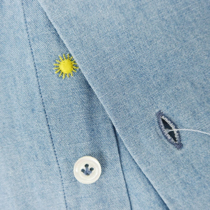 [Used] Giannetto cotton casual shirt, light blue [36] [Condition: C] [Men&