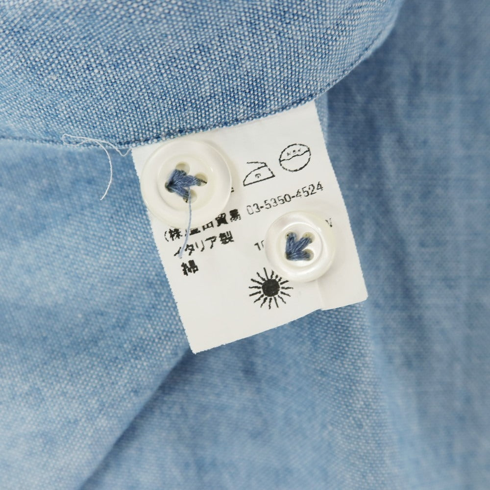 [Used] Giannetto cotton casual shirt, light blue [36] [Condition: C] [Men&