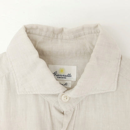 [Used] Giannetto Linen Casual Shirt Sand Beige [36] [Condition Rank C] [Men&
