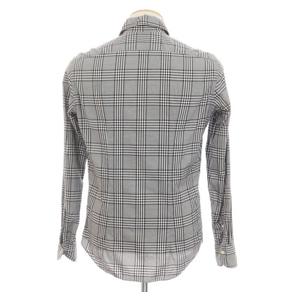 [Used] Giannetto Cotton Check Casual Shirt, Gray [XS] [Condition Rank B] [Men&