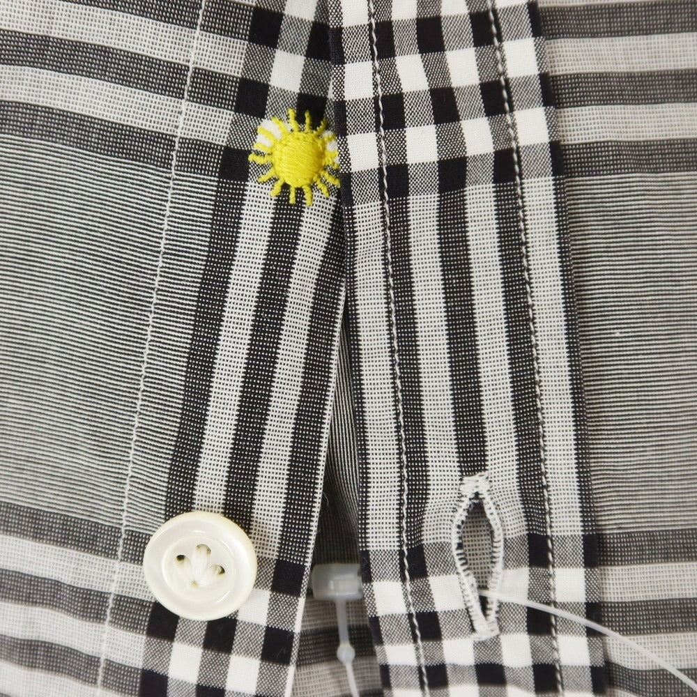 [Used] Giannetto Cotton Check Casual Shirt, Gray [XS] [Condition Rank B] [Men&
