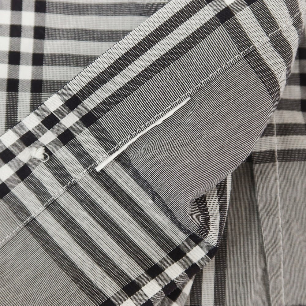 [Used] Giannetto Cotton Check Casual Shirt, Gray [XS] [Condition Rank B] [Men&