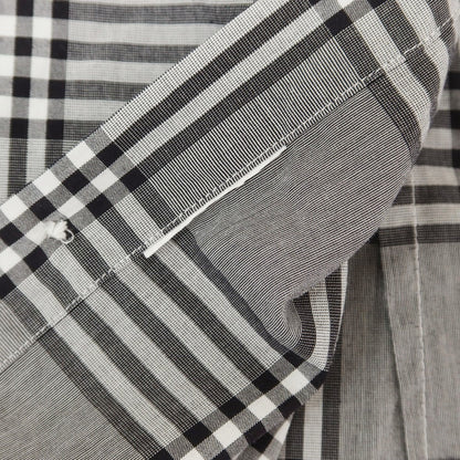 [Used] Giannetto Cotton Check Casual Shirt, Gray [XS] [Condition Rank B] [Men&