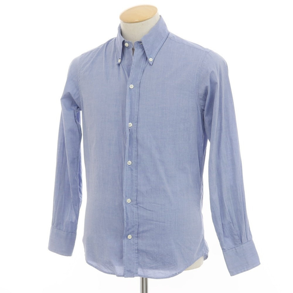 [Used] INDIVIDUALIZED SHIRTS Cotton Button-down Shirt Blue [14 1/2] [Condition Rank C] [Men&