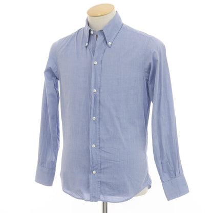 [Used] INDIVIDUALIZED SHIRTS Cotton Button-down Shirt Blue [14 1/2] [Condition Rank C] [Men&