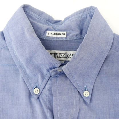 [Used] INDIVIDUALIZED SHIRTS Cotton Button-down Shirt Blue [14 1/2] [Condition Rank C] [Men&