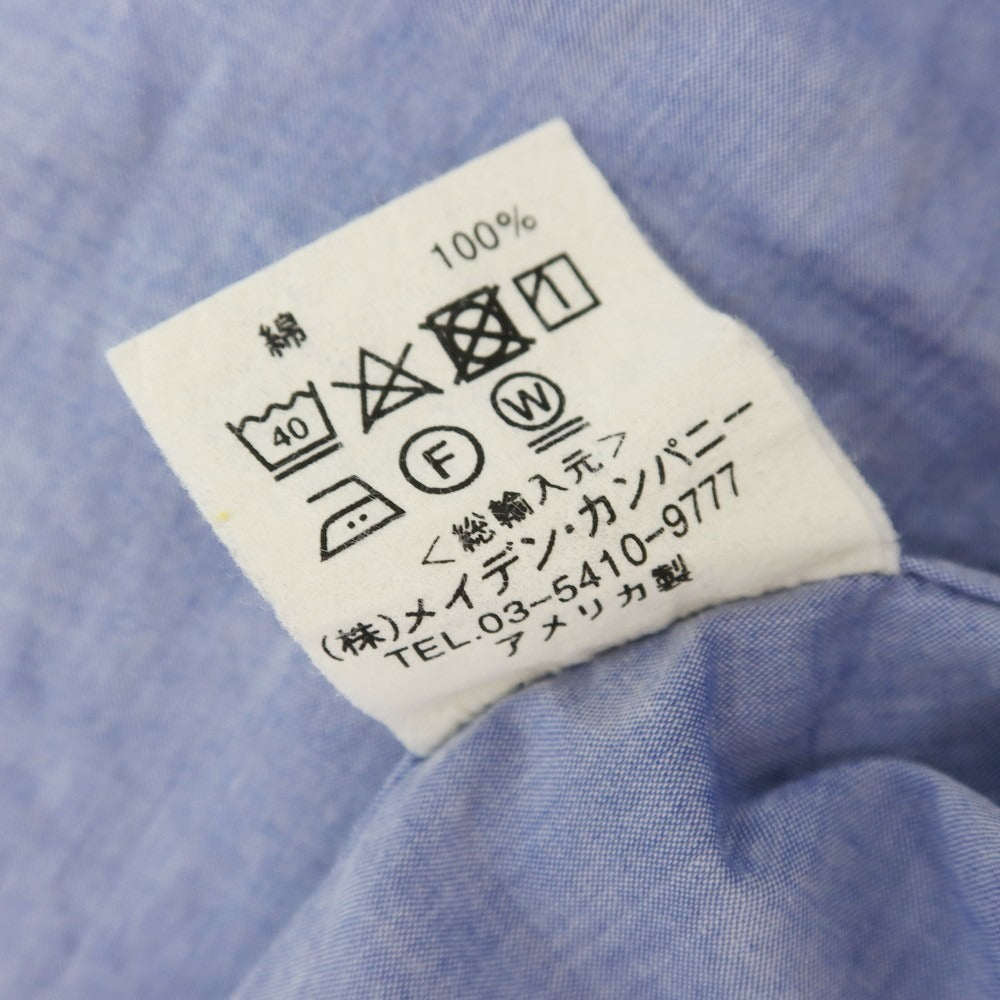 [Used] INDIVIDUALIZED SHIRTS Cotton Button-down Shirt Blue [14 1/2] [Condition Rank C] [Men&