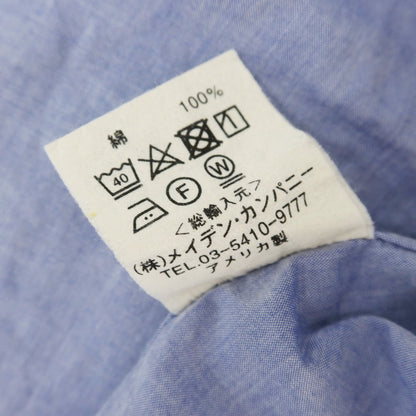 [Used] INDIVIDUALIZED SHIRTS Cotton Button-down Shirt Blue [14 1/2] [Condition Rank C] [Men&