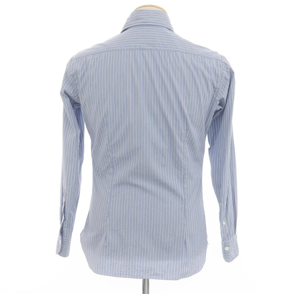 [Used] BARBA DANDY LIFE Stretch Cotton Striped Dress Shirt Blue [36] [Condition Rank C] [Men&