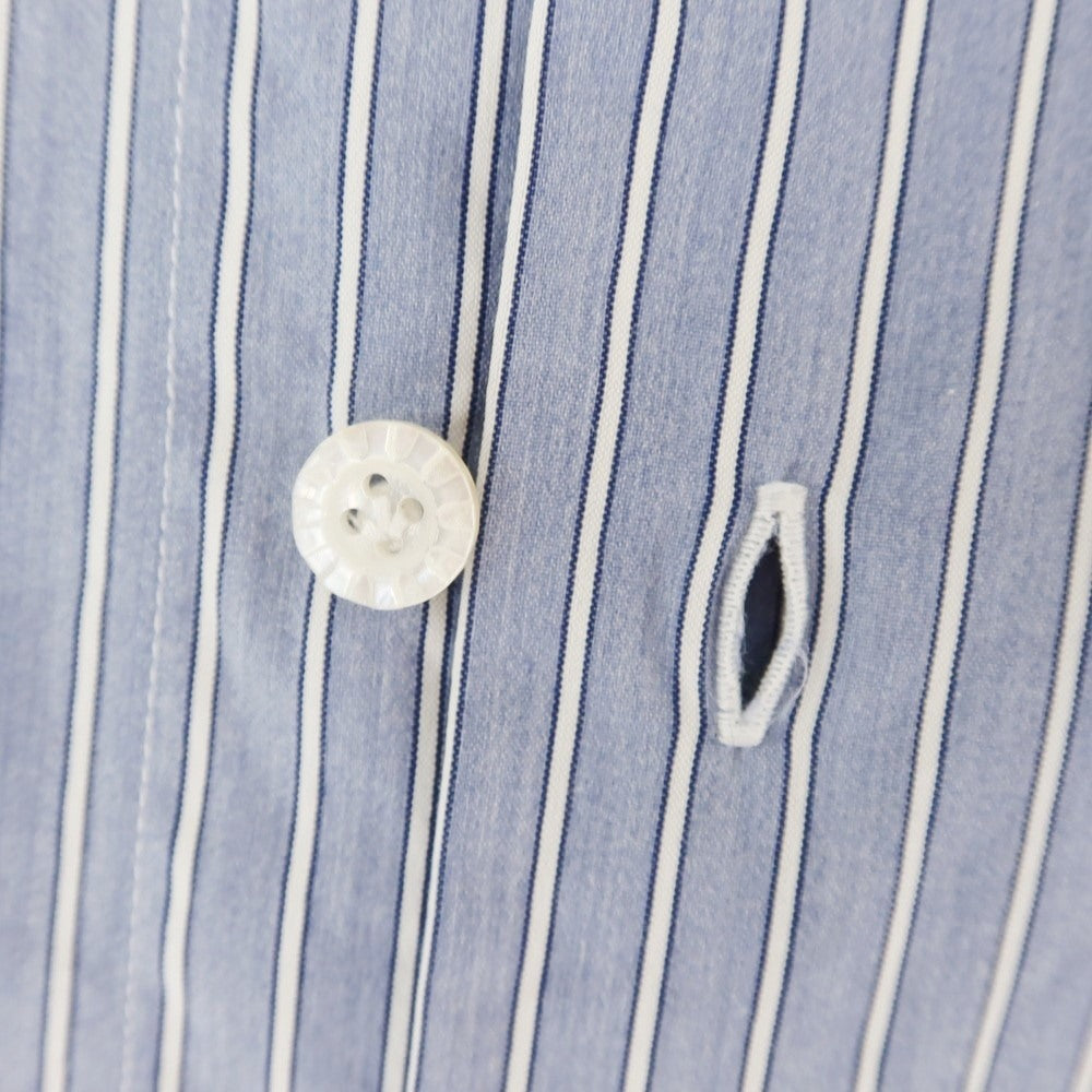 [Used] BARBA DANDY LIFE Stretch Cotton Striped Dress Shirt Blue [36] [Condition Rank C] [Men&