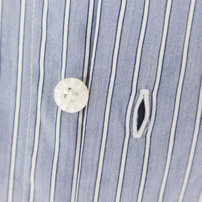 [Used] BARBA DANDY LIFE Stretch Cotton Striped Dress Shirt Blue [36] [Condition Rank C] [Men&