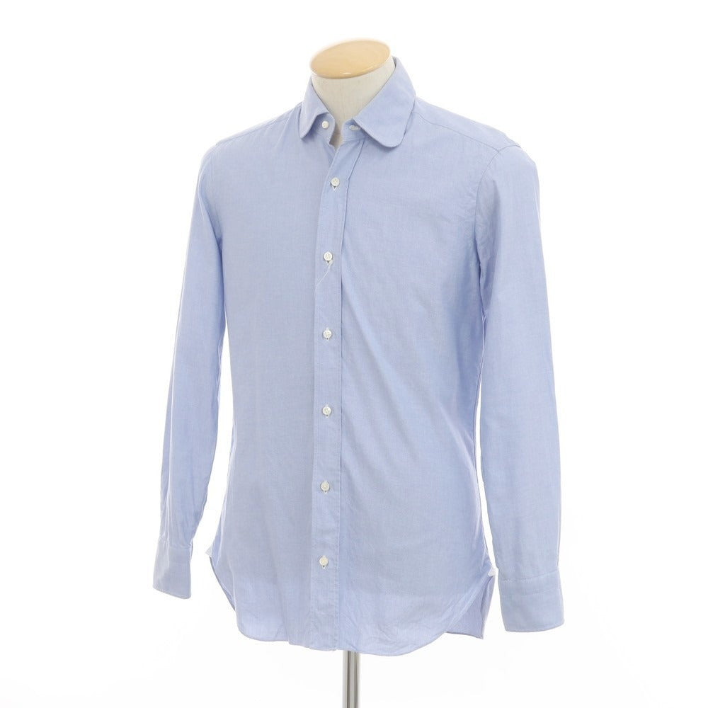 [Used] BARBA Oxford Round Collar Dress Shirt Blue [37] [Condition Rank C] [Men&