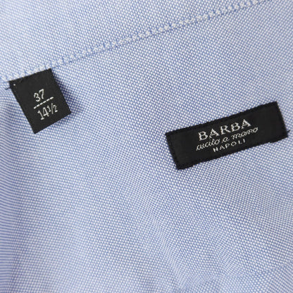 [Used] BARBA Oxford Round Collar Dress Shirt Blue [37] [Condition Rank C] [Men&