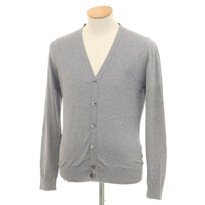 [Used] John Smedley JOHN SMEDLEY high gauge cotton knit cardigan gray [S] [Condition rank C] [Men&