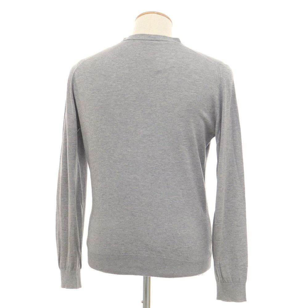 [Used] John Smedley JOHN SMEDLEY high gauge cotton knit cardigan gray [S] [Condition rank C] [Men&