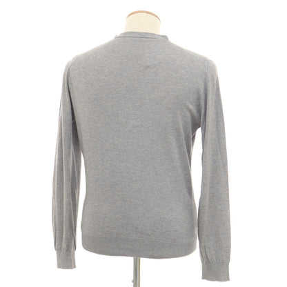 [Used] John Smedley JOHN SMEDLEY high gauge cotton knit cardigan gray [S] [Condition rank C] [Men&
