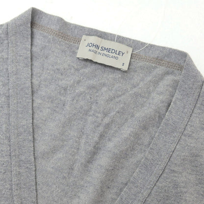 [Used] John Smedley JOHN SMEDLEY high gauge cotton knit cardigan gray [S] [Condition rank C] [Men&