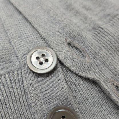 [Used] John Smedley JOHN SMEDLEY high gauge cotton knit cardigan gray [S] [Condition rank C] [Men&