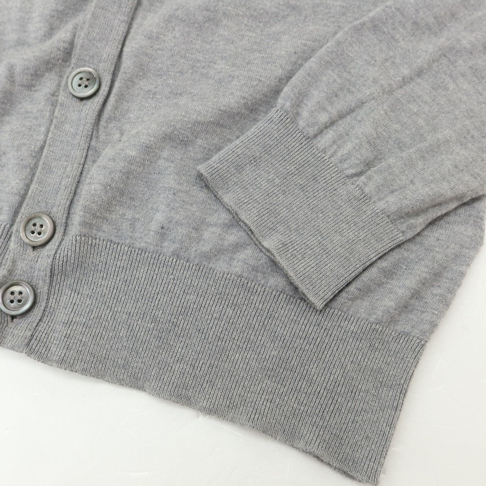 [Used] John Smedley JOHN SMEDLEY high gauge cotton knit cardigan gray [S] [Condition rank C] [Men&