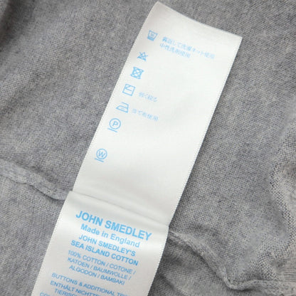 [Used] John Smedley JOHN SMEDLEY high gauge cotton knit cardigan gray [S] [Condition rank C] [Men&