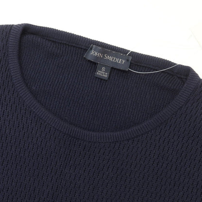 [Used] John Smedley JOHN SMEDLEY Cotton Crew Neck Pullover Knit Navy [S] [Condition Rank D] [Men&