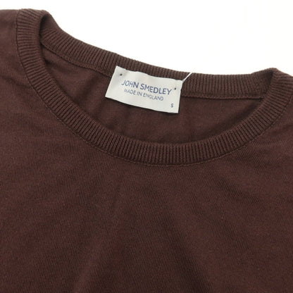 [Used] John Smedley Cotton Crew Neck Pullover Knit Brown [S] [Condition Rank B] [Men&