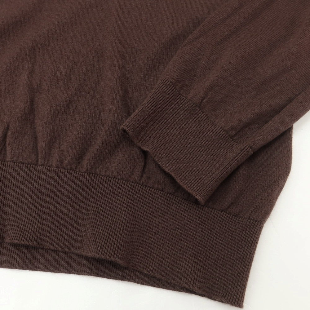 [Used] John Smedley Cotton Crew Neck Pullover Knit Brown [S] [Condition Rank B] [Men&