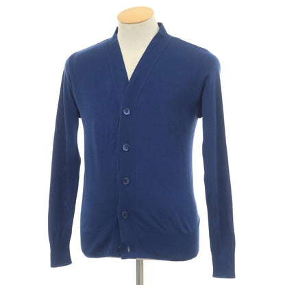 [Used] Letroyes High Gauge Cotton Knit Cardigan Blue [S] [Condition Rank B] [Men&