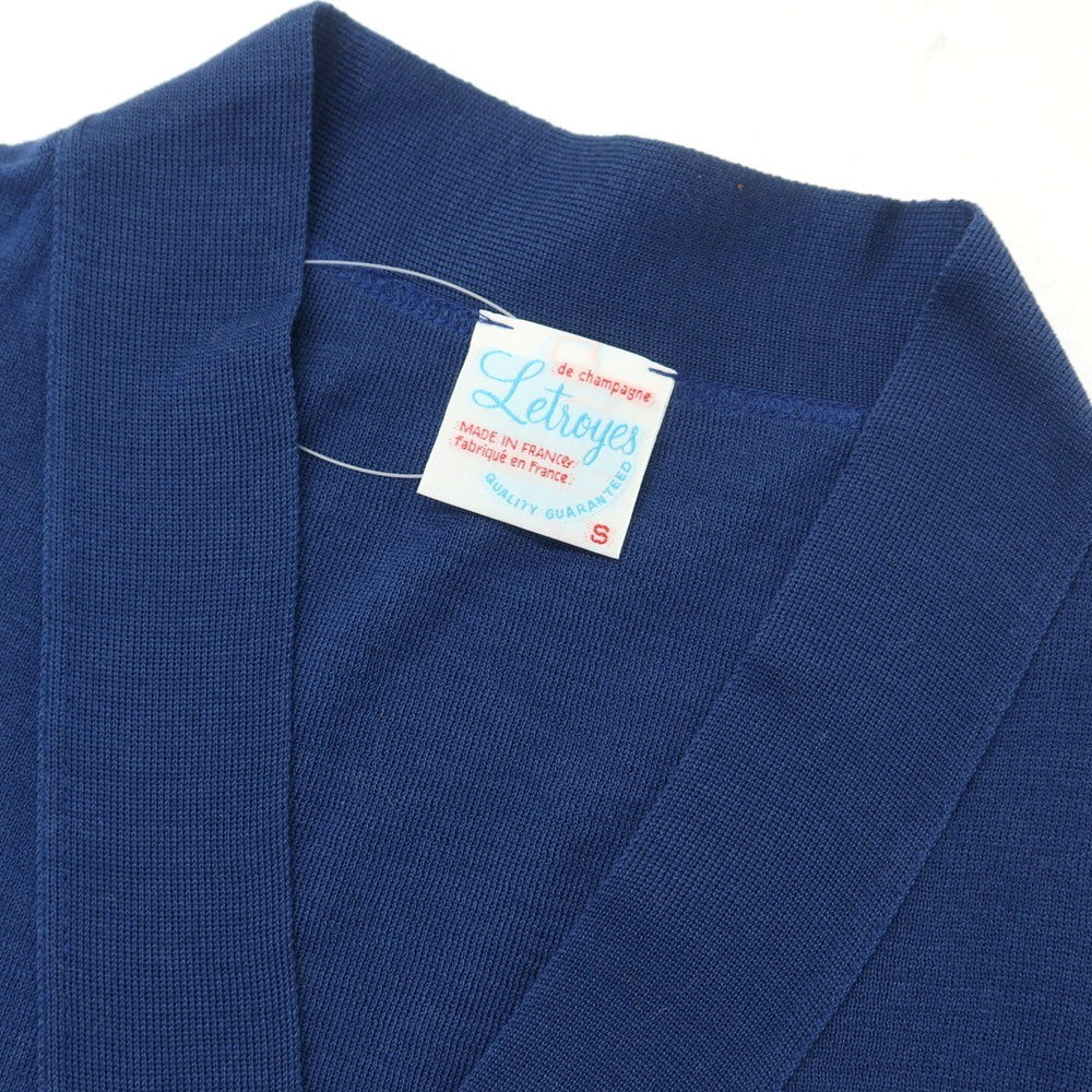 [Used] Letroyes High Gauge Cotton Knit Cardigan Blue [S] [Condition Rank B] [Men&