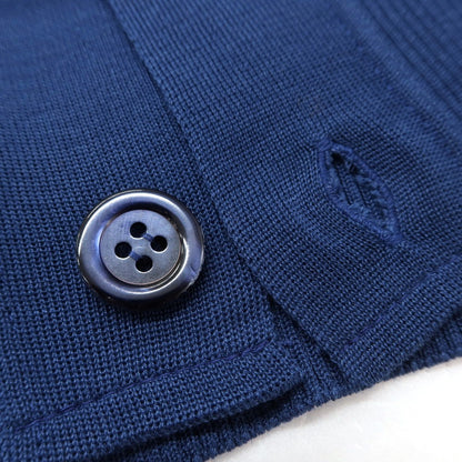 [Used] Letroyes High Gauge Cotton Knit Cardigan Blue [S] [Condition Rank B] [Men&