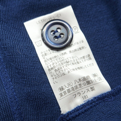 [Used] Letroyes High Gauge Cotton Knit Cardigan Blue [S] [Condition Rank B] [Men&