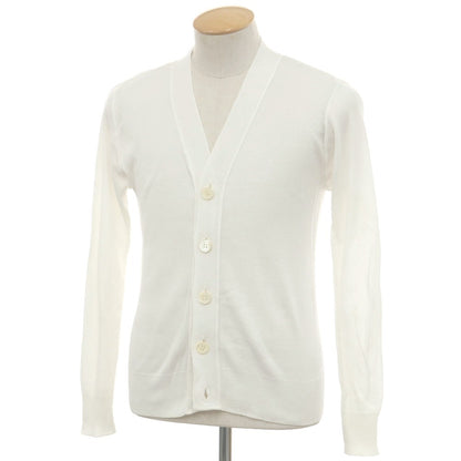 [Used] Letroyes High Gauge Cotton Knit Cardigan White [S] [Condition Rank B] [Men&