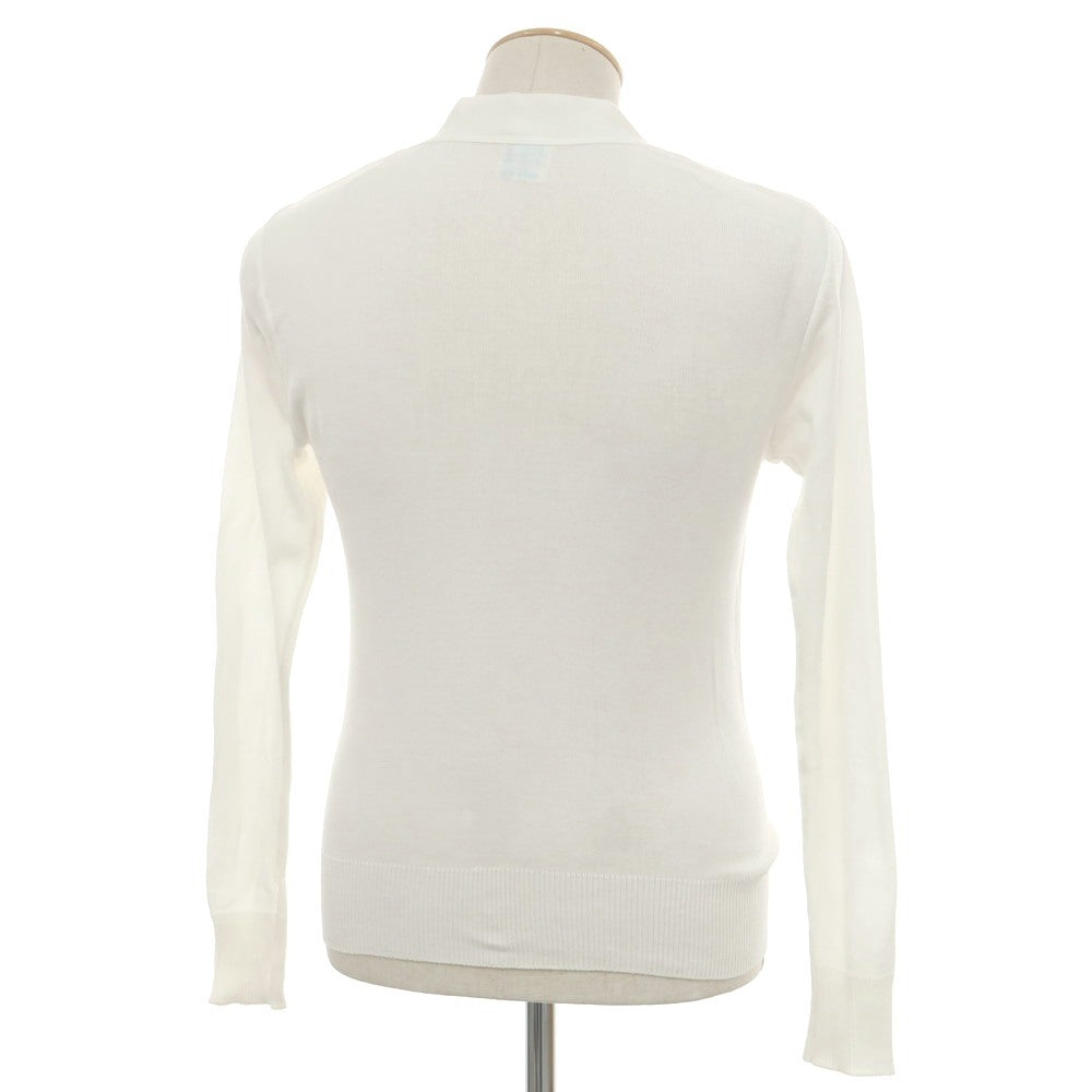 [Used] Letroyes High Gauge Cotton Knit Cardigan White [S] [Condition Rank B] [Men&