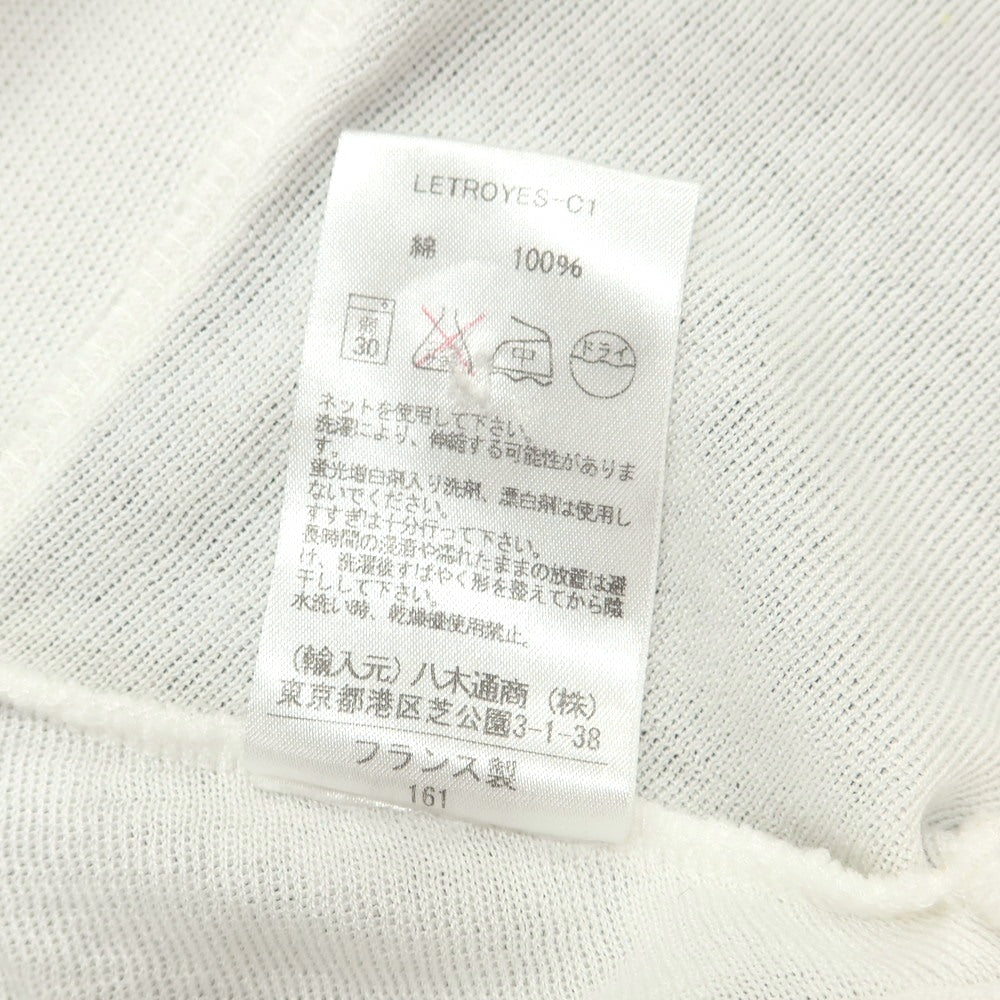 [Used] Letroyes High Gauge Cotton Knit Cardigan White [S] [Condition Rank B] [Men&