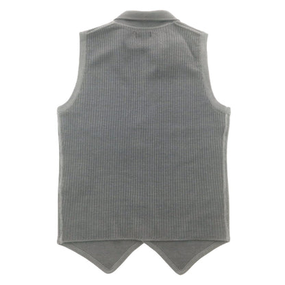 【中古】ラルディーニ LARDINI ウール ジレ型 ニットベスト グレー【 42 】【 状態ランクB 】【 メンズ 】
