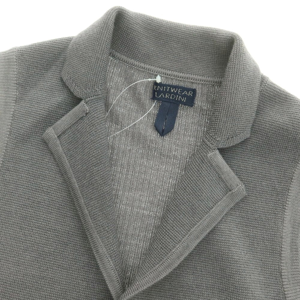 【中古】ラルディーニ LARDINI ウール ジレ型 ニットベスト グレー【サイズ42】【 状態ランクB 】【 メンズ 】 [DPD]