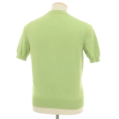 [Used] Buffy Cotton Crew Neck Short Sleeve Pullover Knit Light Green [44] [Condition Rank B] [Men&