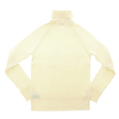 【中古】ザノーネ ZANONE ウール リブ タートルネック プルオーバーニット アイボリー【 46 】【 状態ランクB 】【 メンズ 】