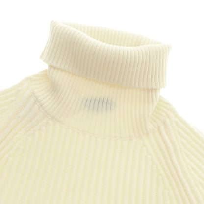 【中古】ザノーネ ZANONE ウール リブ タートルネック プルオーバーニット アイボリー【 46 】【 状態ランクB 】【 メンズ 】
