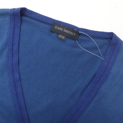 [Used] John Smedley JOHN SMEDLEY high gauge cotton knit cardigan blue [S] [Condition rank C] [Men&