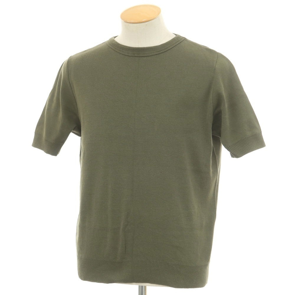 [Used] Letroyes Cotton Crew Neck Short Sleeve Pullover Knit Olive [S] [Condition Rank C] [Men&