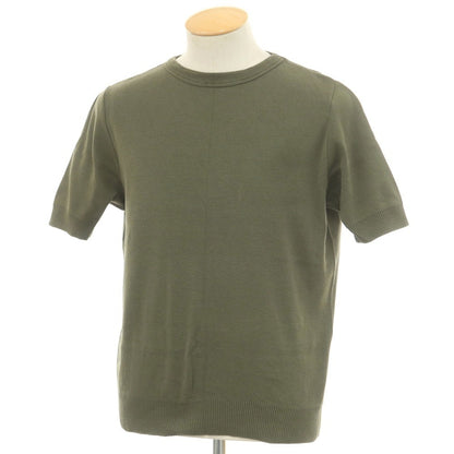 [Used] Letroyes Cotton Crew Neck Short Sleeve Pullover Knit Olive [S] [Condition Rank C] [Men&