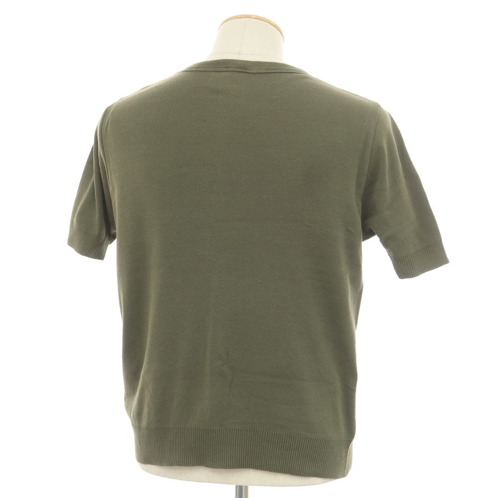 [Used] Letroyes Cotton Crew Neck Short Sleeve Pullover Knit Olive [S] [Condition Rank C] [Men&
