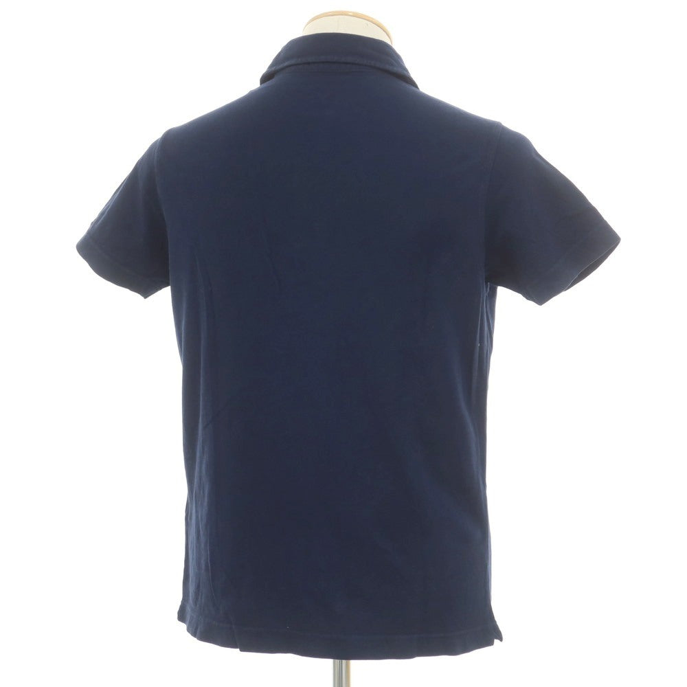 [Used] Drumohr Cotton Pique Short Sleeve Polo Shirt Navy [M] [Condition Rank C] [Men&
