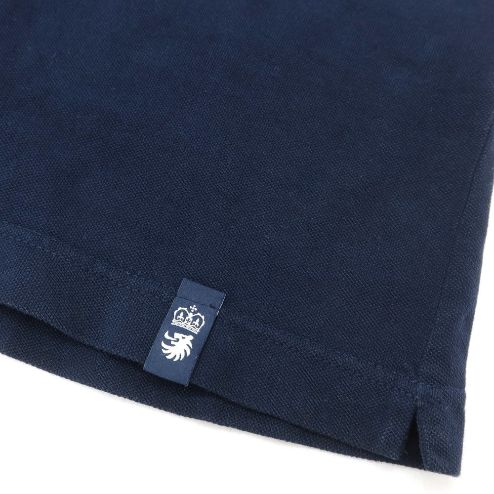 [Used] Drumohr Cotton Pique Short Sleeve Polo Shirt Navy [M] [Condition Rank C] [Men&
