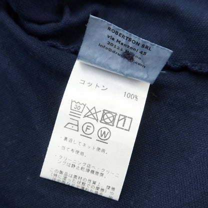 [Used] Drumohr Cotton Pique Short Sleeve Polo Shirt Navy [M] [Condition Rank C] [Men&