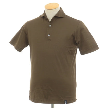 [Used] Drumohr Cotton Short Sleeve Polo Shirt Brown [XXS] [Condition Rank B] [Men&